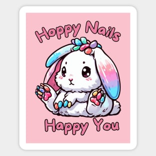 Bunny nail designer Sticker